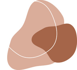Fototapeta premium Minimalist Organic Blob boho shape