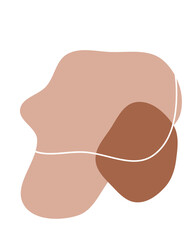 Minimalist Organic Blob boho shape