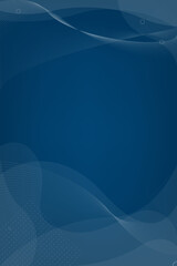 Blue abstract poster template background with negative space for design.
