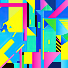 Colorful Abstract Banner Template for Web Design, Landing page, social media story and Printed Material.