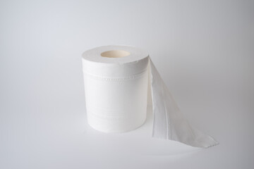 Toilet paper isolated over a white background