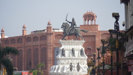 Statue of Maharaja Ranjit Singh - obrazy, fototapety, plakaty