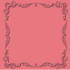 Frame, in the style of an ornament, Vector illustration eps 10, Art.