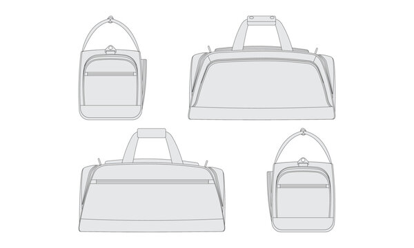 travel bag vector