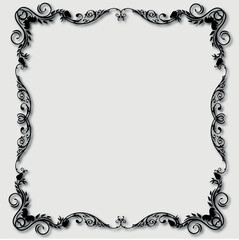 Frame, in the style of an ornament, Vector illustration eps 10, Art.
