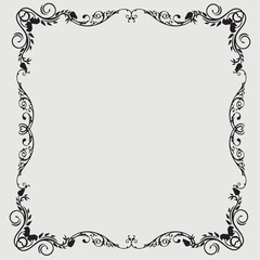 Frame, in the style of an ornament, Vector illustration eps 10, Art.