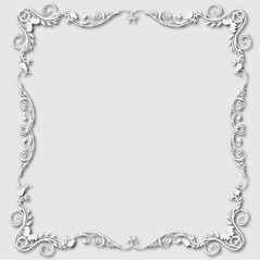 Frame, in the style of an ornament, Vector illustration eps 10, Art.