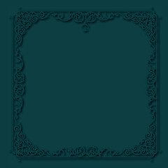 Frame, in the style of an ornament, Vector illustration eps 10, Art.