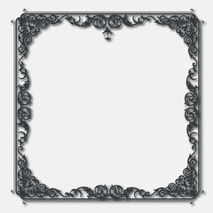 Frame, in the style of an ornament, Vector illustration eps 10, Art.