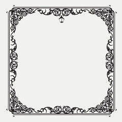 Frame, in the style of an ornament, Vector illustration eps 10, Art.