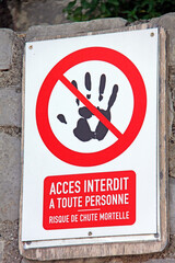 accès interdit
