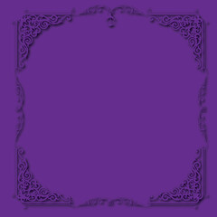 Frame, in the style of an ornament, Vector illustration eps 10, Art.