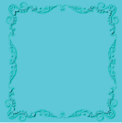 Frame, in the style of an ornament, Vector illustration eps 10, Art.