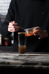 Making a cocktail