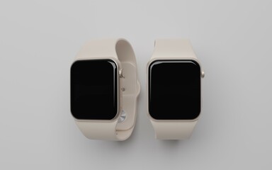 3d rendered smart watch for mockup