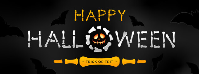 Happy halloween banners