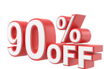 3D ninety percent off. 90% off. 90% sale.
