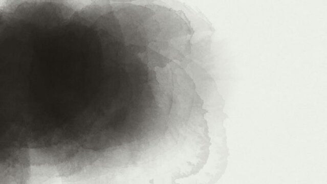 抽象的　水墨画　モーショングラフィックス