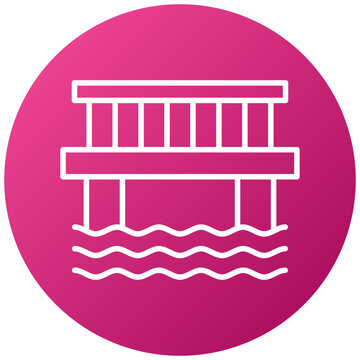 recommend clip art: Water Bridge Icon Style