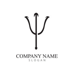 Trident Logo Template vector icon