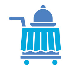 Room Service Glyph Two Color Icon