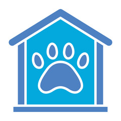 Pet Friendly Glyph Two Color Icon