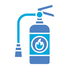 Fire Extinguisher Glyph Two Color Icon
