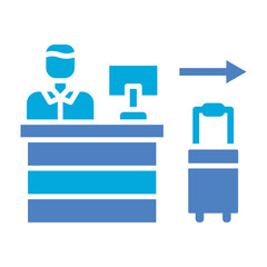 Check Out Glyph Two Color Icon