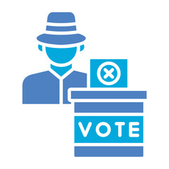 Fraud Glyph Two Color Icon