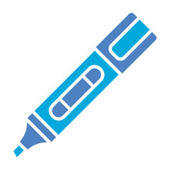 Highlighter Glyph Two Color Icon