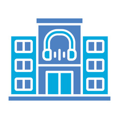 Building Glyph Two Color Icon