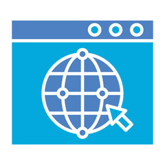 Internet Glyph Two Color Icon