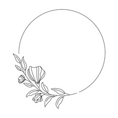 Floral Leaves Wreath