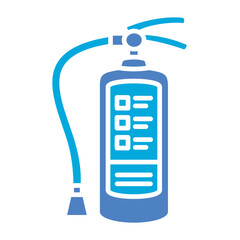 Fire Extinguisher Glyph Two Color Icon