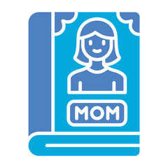 Book Glyph Two Color Icon