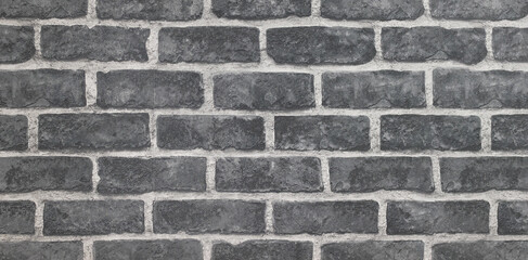 Cement grey, small brick wall, texture