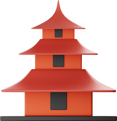 Premium Japanese Culture icon 3d rendering on isolated background