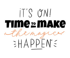 Cute typography quotes with autumn and winter cozy phrases. Isolated on white background. Motivational hygge lettering.