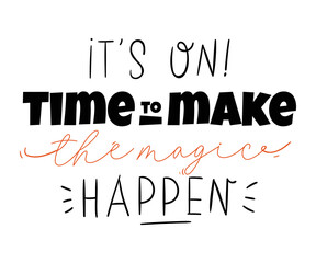 Cute typography quotes with autumn and winter cozy phrases. Isolated on white background. Motivational hygge lettering.