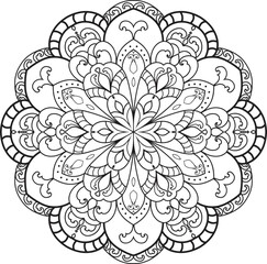 Mandalas for coloring book color pages. Anti-stress coloring book page for adults.