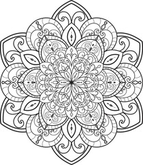 Mandalas for coloring book color pages. Anti-stress coloring book page for adults.