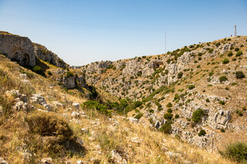 Landschaft bei Matera, Region Basilikata, Italia