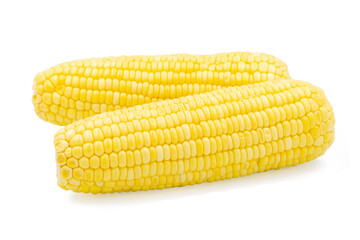 Corn isolated on white background with clipping path