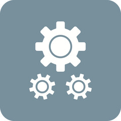 Settings Multicolor Round Corner Glyph Inverted Icon