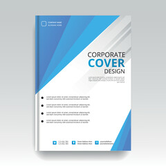 Modern business annual report cover page design templates