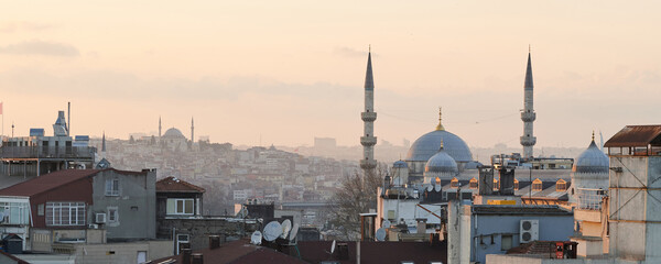 Turkish rooftop background