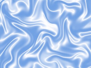 Blue fabric textures background, fabric uneven wave, rippled silk fabric smooth elegant, Shiny fabric abstract.
