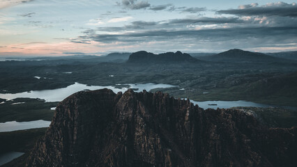 sunset over scotland 