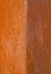 Detail of modern architecture corten building.