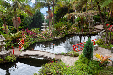 Tropical Garden ,Monte Palace,  Monte,  Funchal,  Madeira , Portugal,  Europe